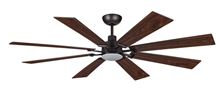 Aria 60 in. Integrated LED Oil Rubbed Bronze Ceiling Fan with Light and Remote Control